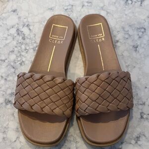 Dolce Vita Women's Braided Slide Sandals - Brown